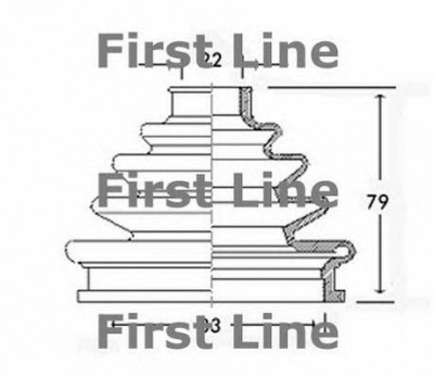 FIRST LINE fcb2301 -  Пыльник, приводной вал